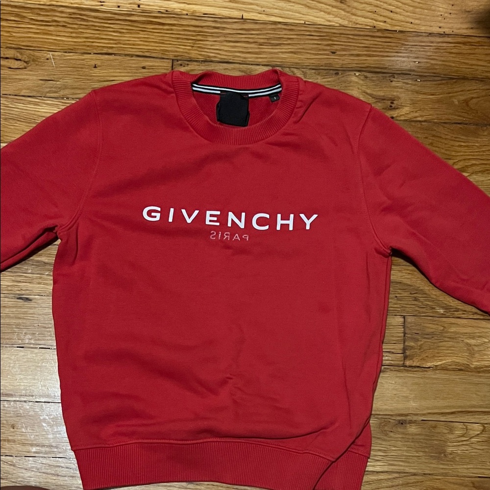 Givenchy Kids Bold Red Crewneck Sweater